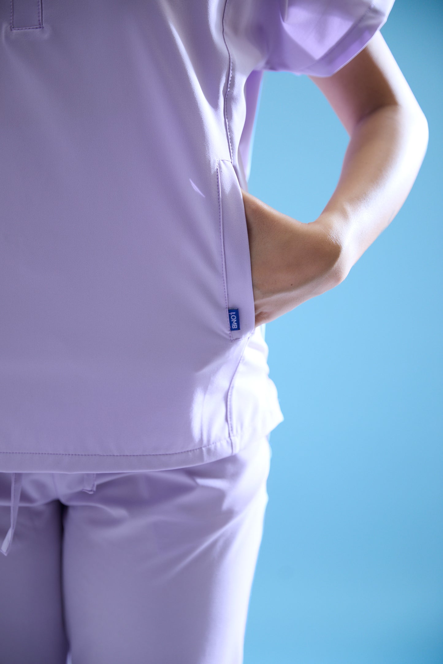 Uniforme corte recto - lila