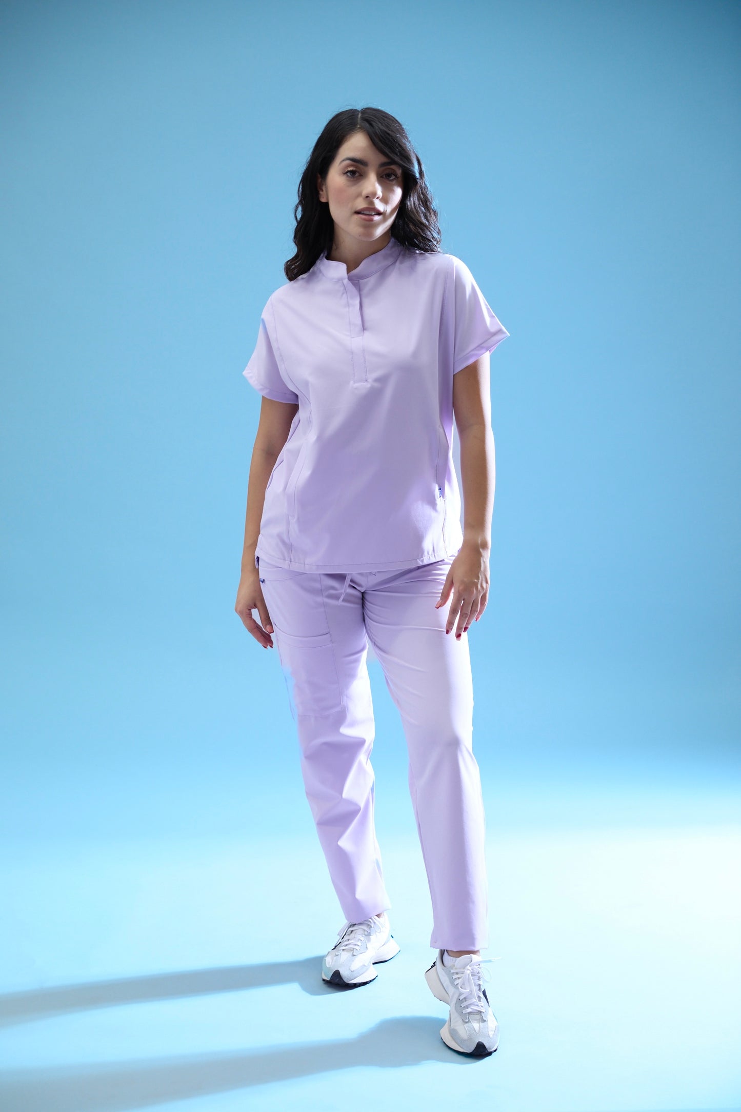 Uniforme corte recto - lila
