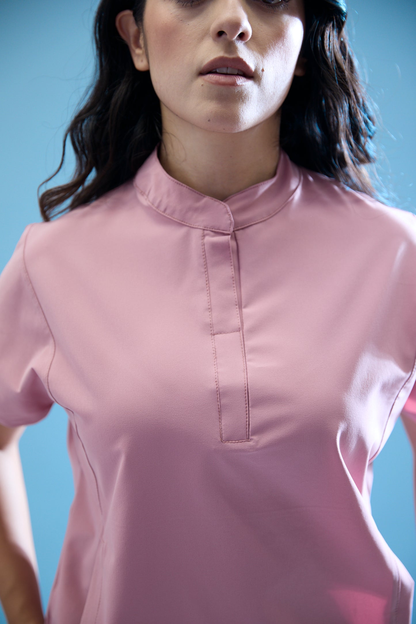 Uniforme corte recto - palo de rosa