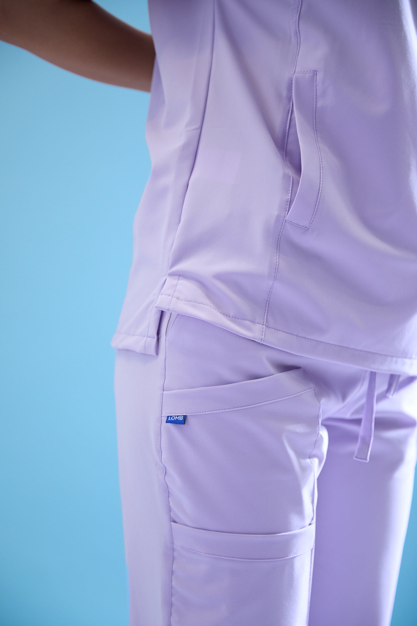 Uniforme corte recto - lila