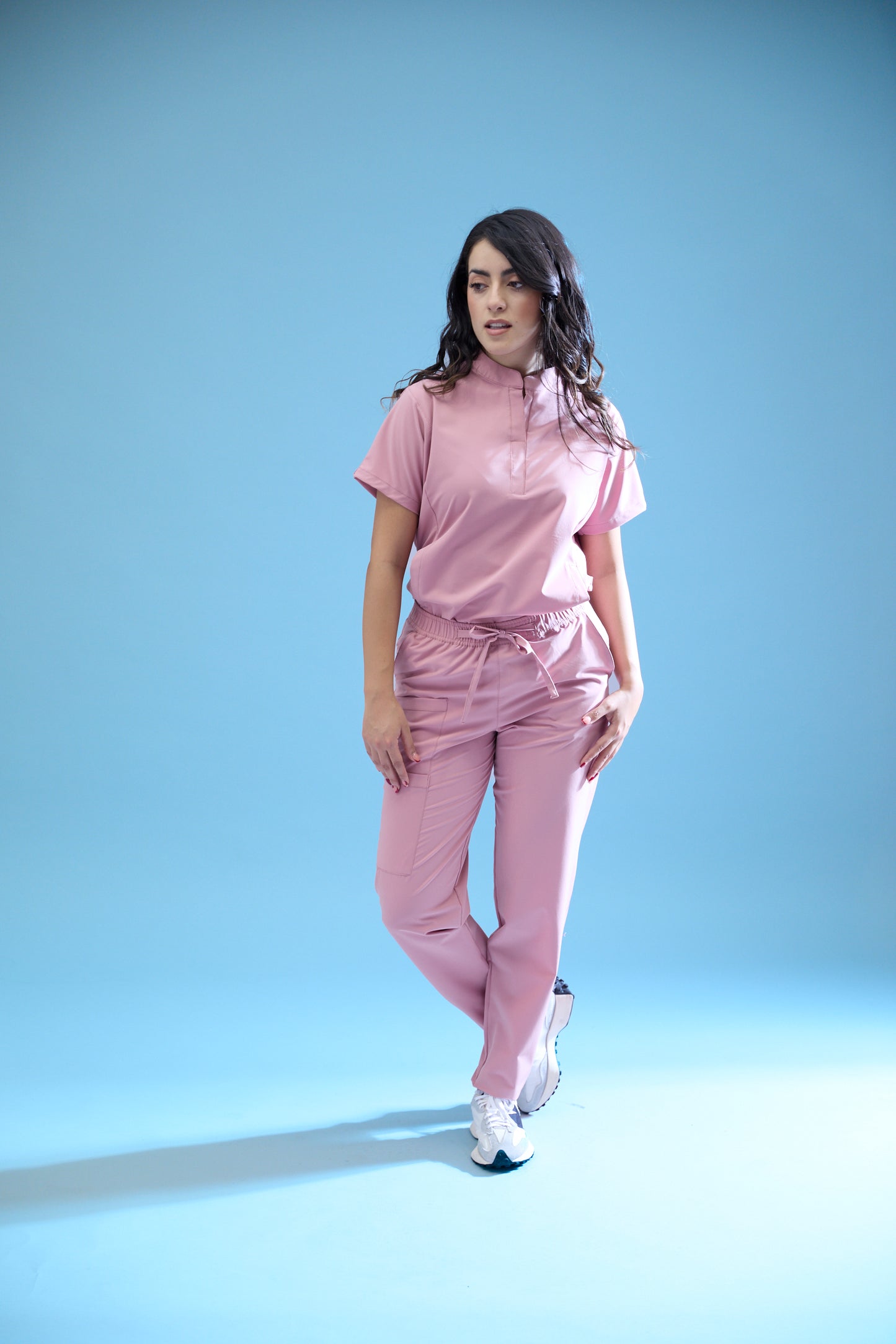 Uniforme corte recto - palo de rosa