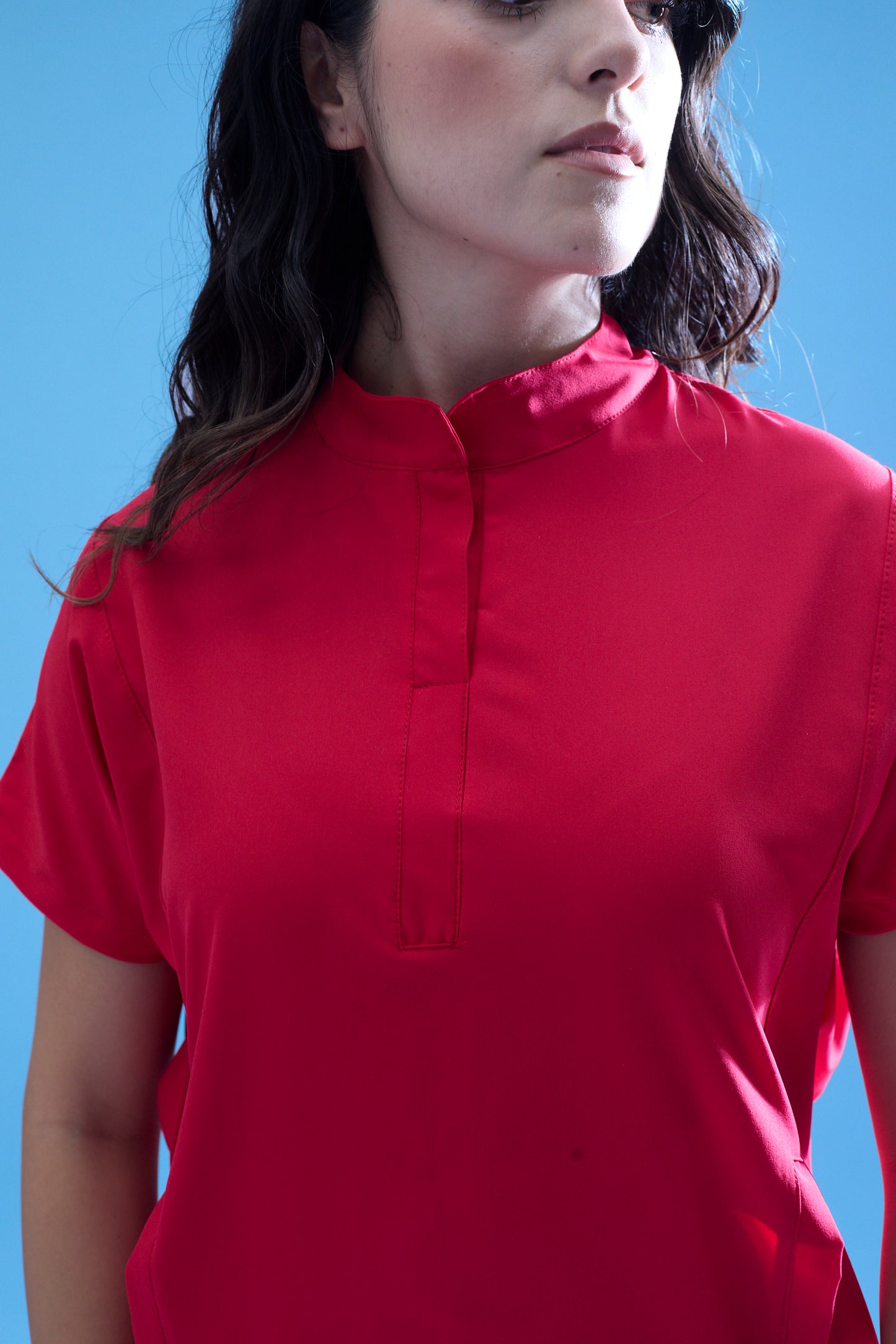 Uniforme corte recto - rojo