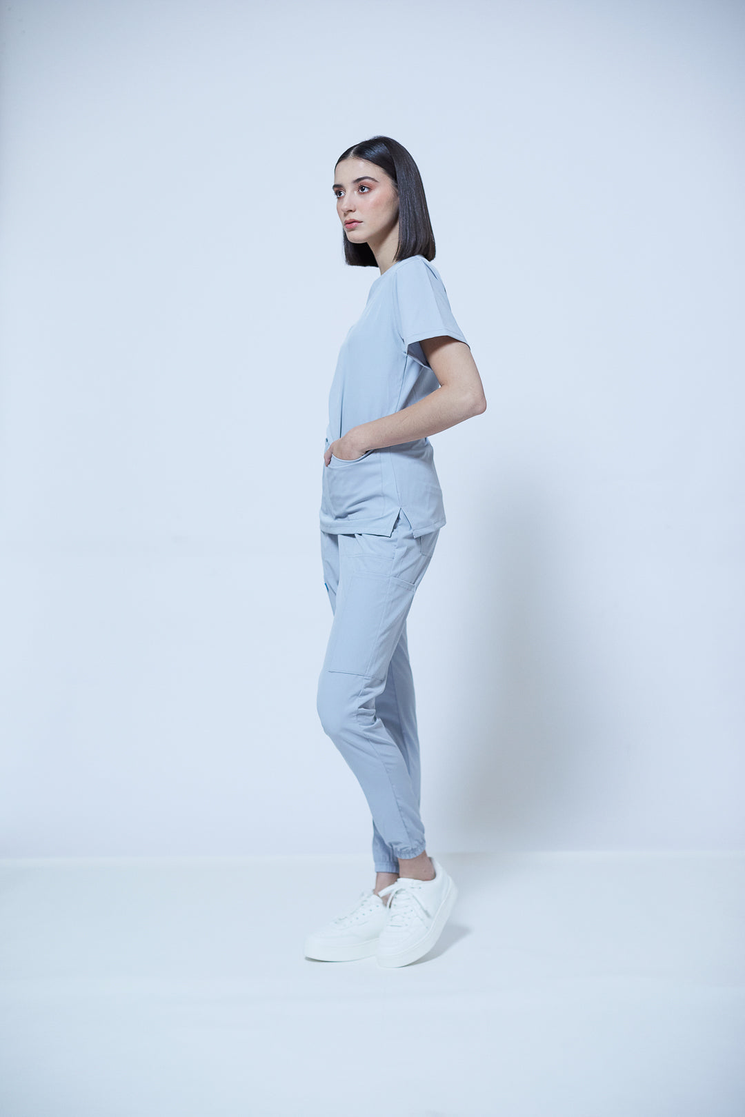 Traje quirúrgico gris | Stretch antifluidos
