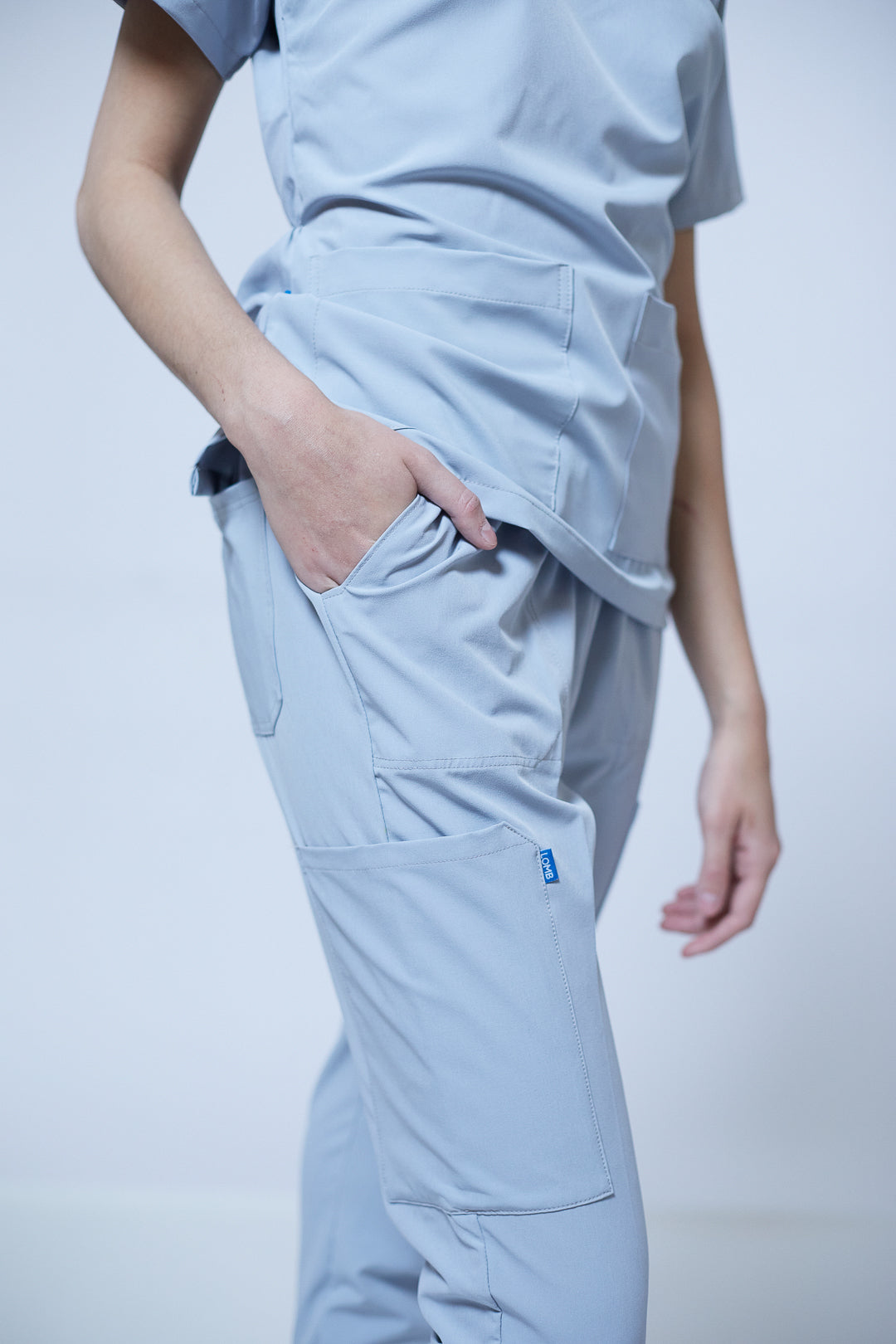 Traje quirúrgico gris | Stretch antifluidos