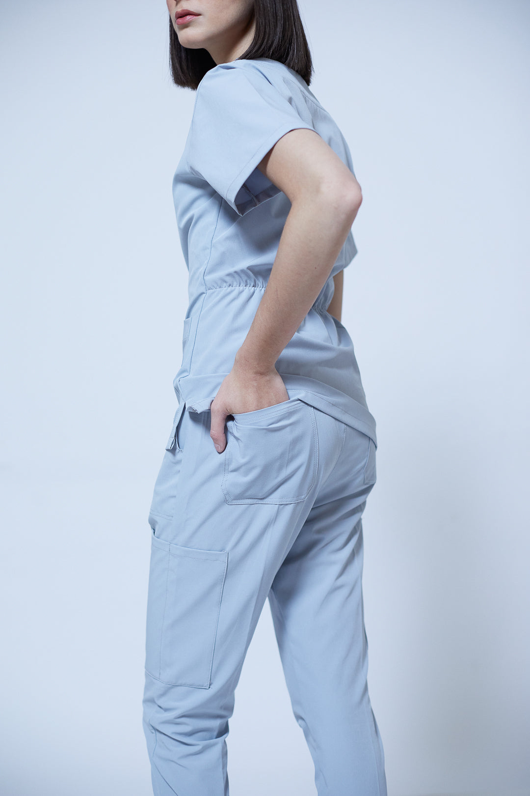 Traje quirúrgico gris | Stretch antifluidos