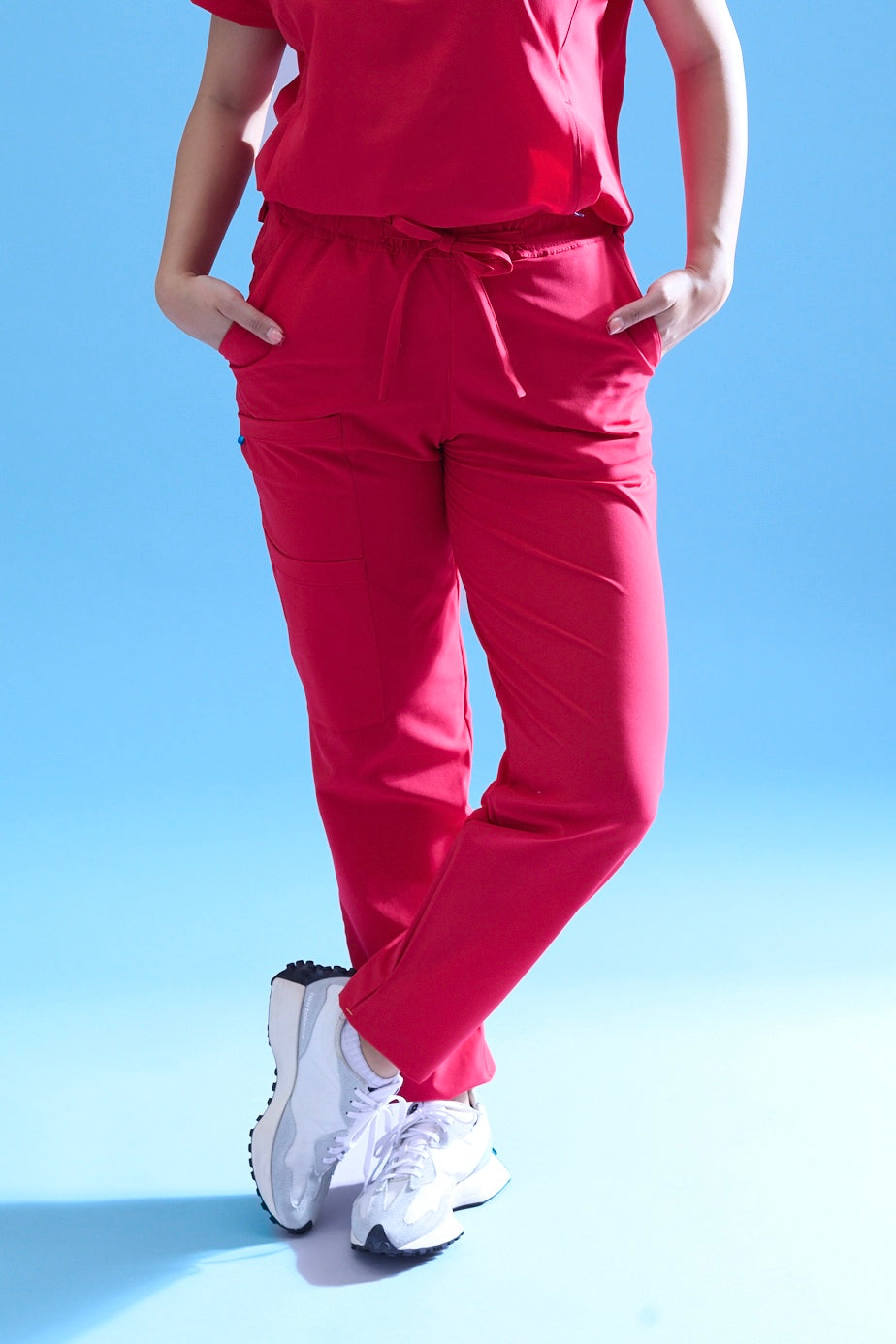 Uniforme corte recto - rojo