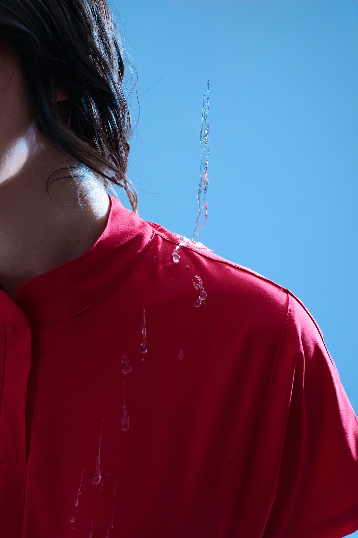 Uniforme corte recto - rojo