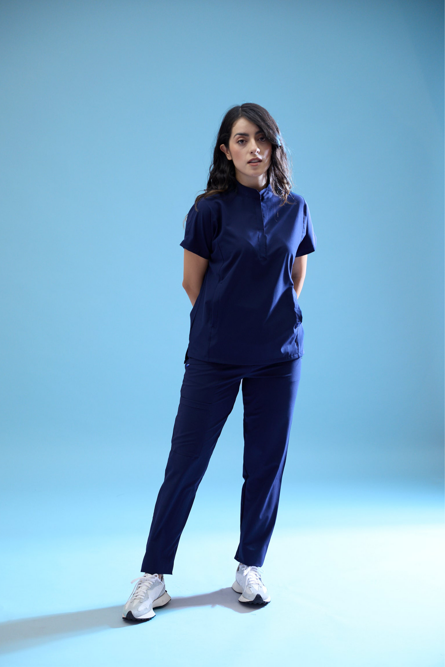 Uniforme corte recto - azul marino