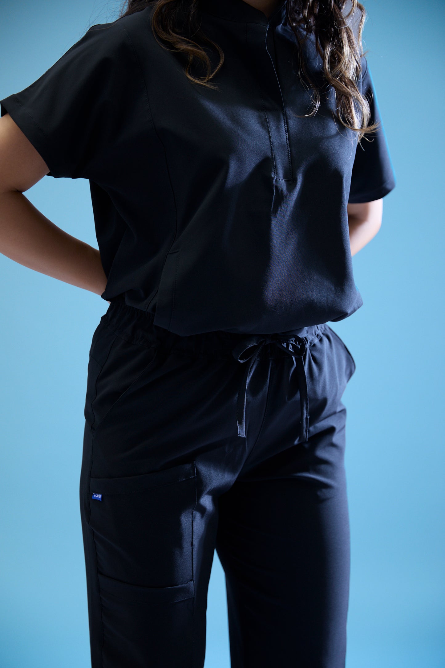 Uniforme corte recto - negro