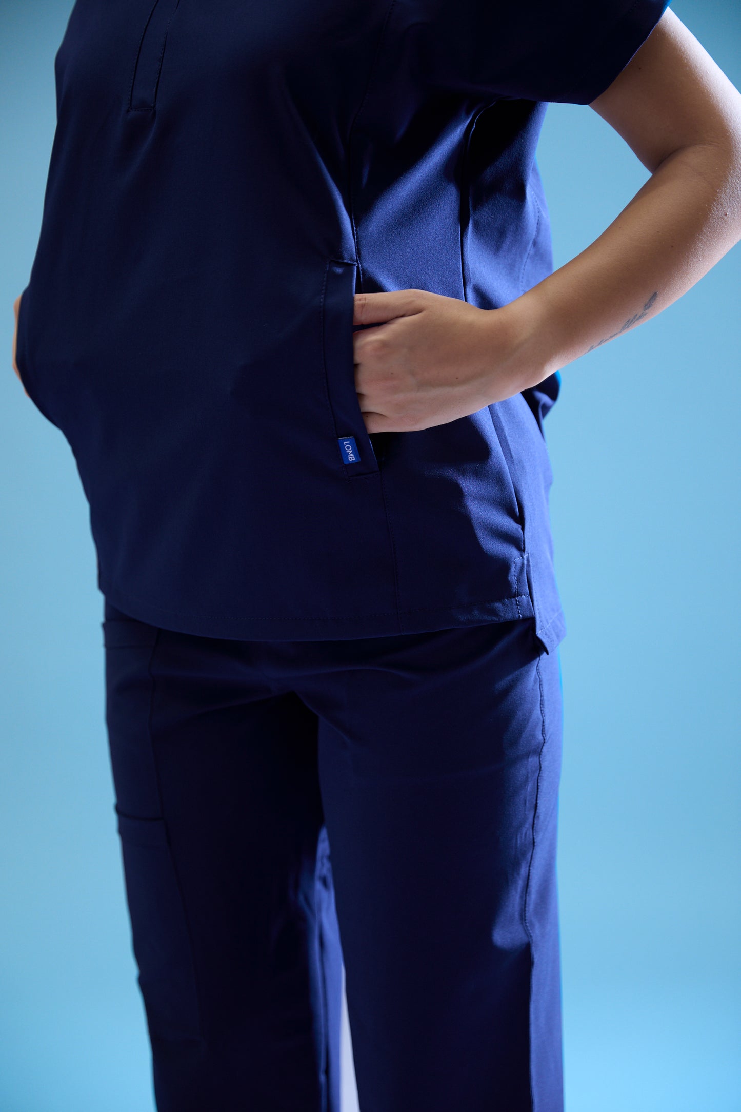 Uniforme corte recto - azul marino