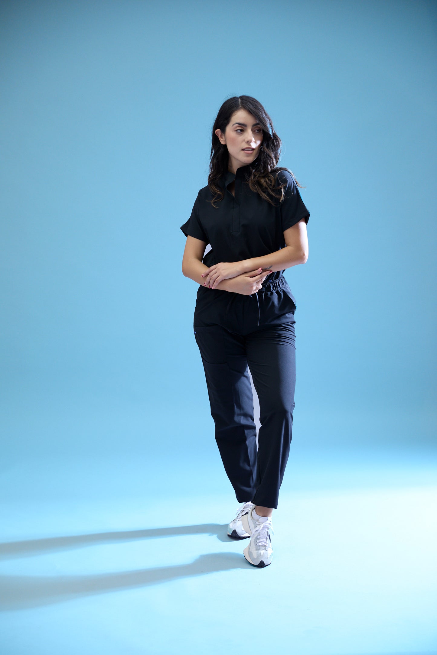 Uniforme corte recto - negro