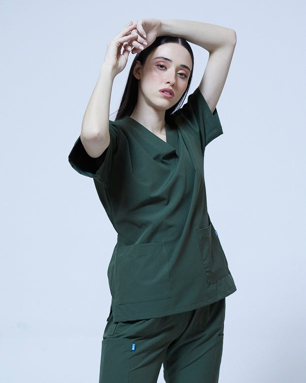 Filipina verde mujer | stretch antifluidos
