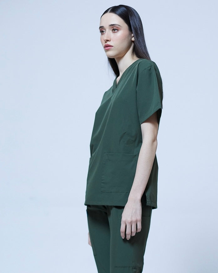 Filipina verde mujer | stretch antifluidos