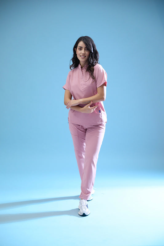 Uniforme corte recto - palo de rosa