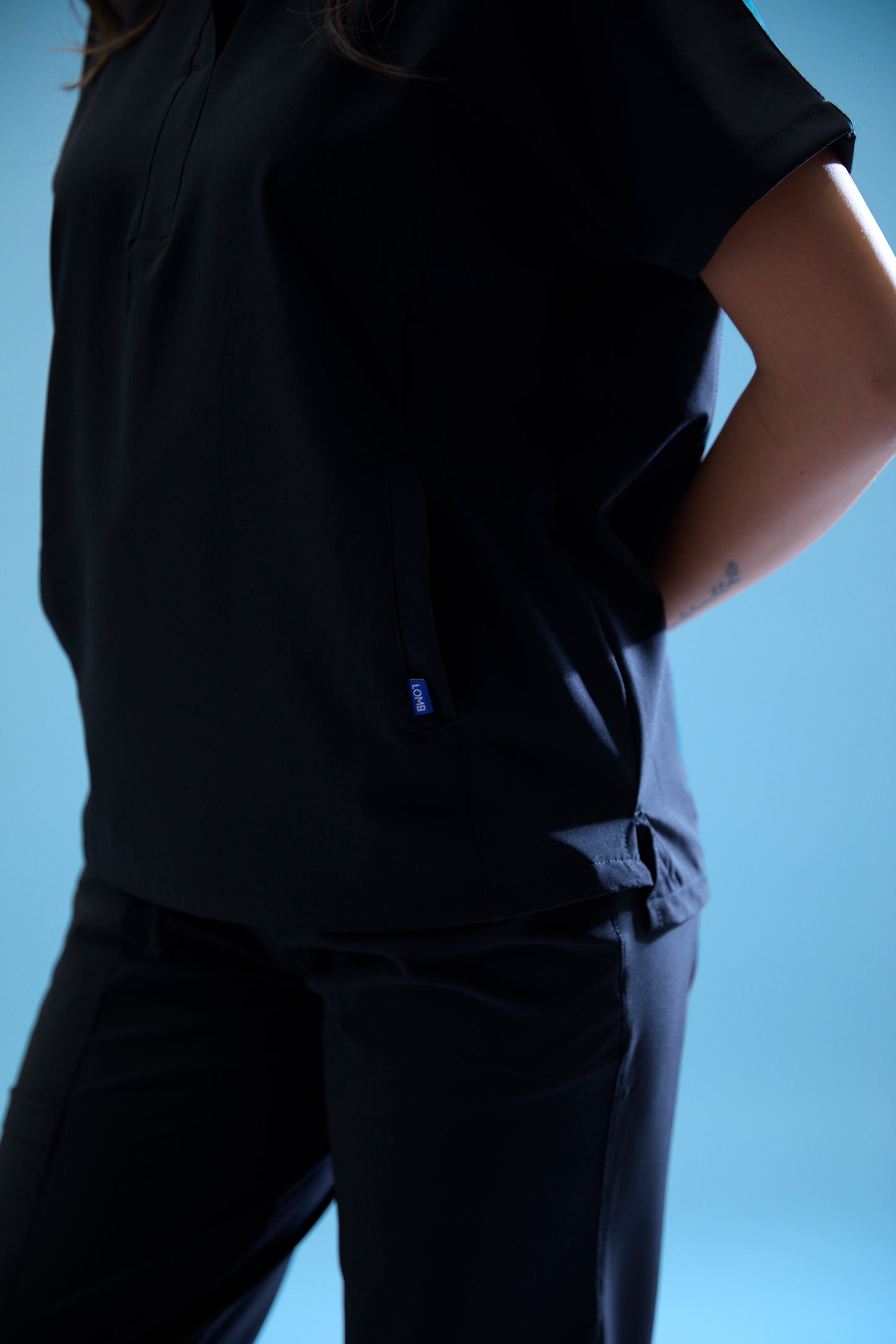 Uniforme corte recto - negro