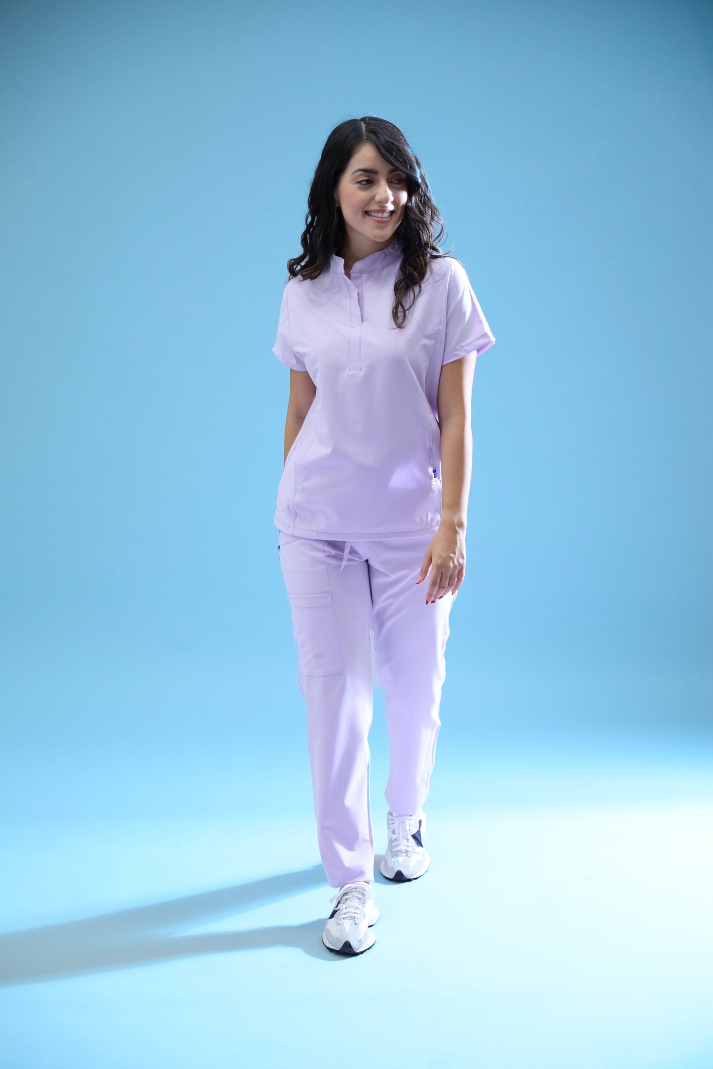 Uniforme corte recto - lila