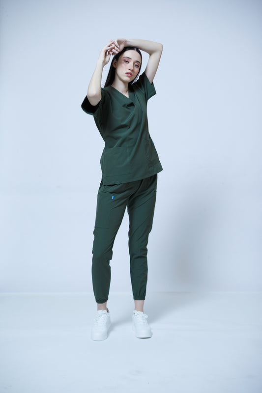 Traje quirúrgico verde | Stretch antifluidos