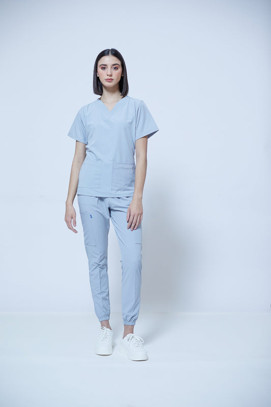 Traje quirúrgico gris | Stretch antifluidos