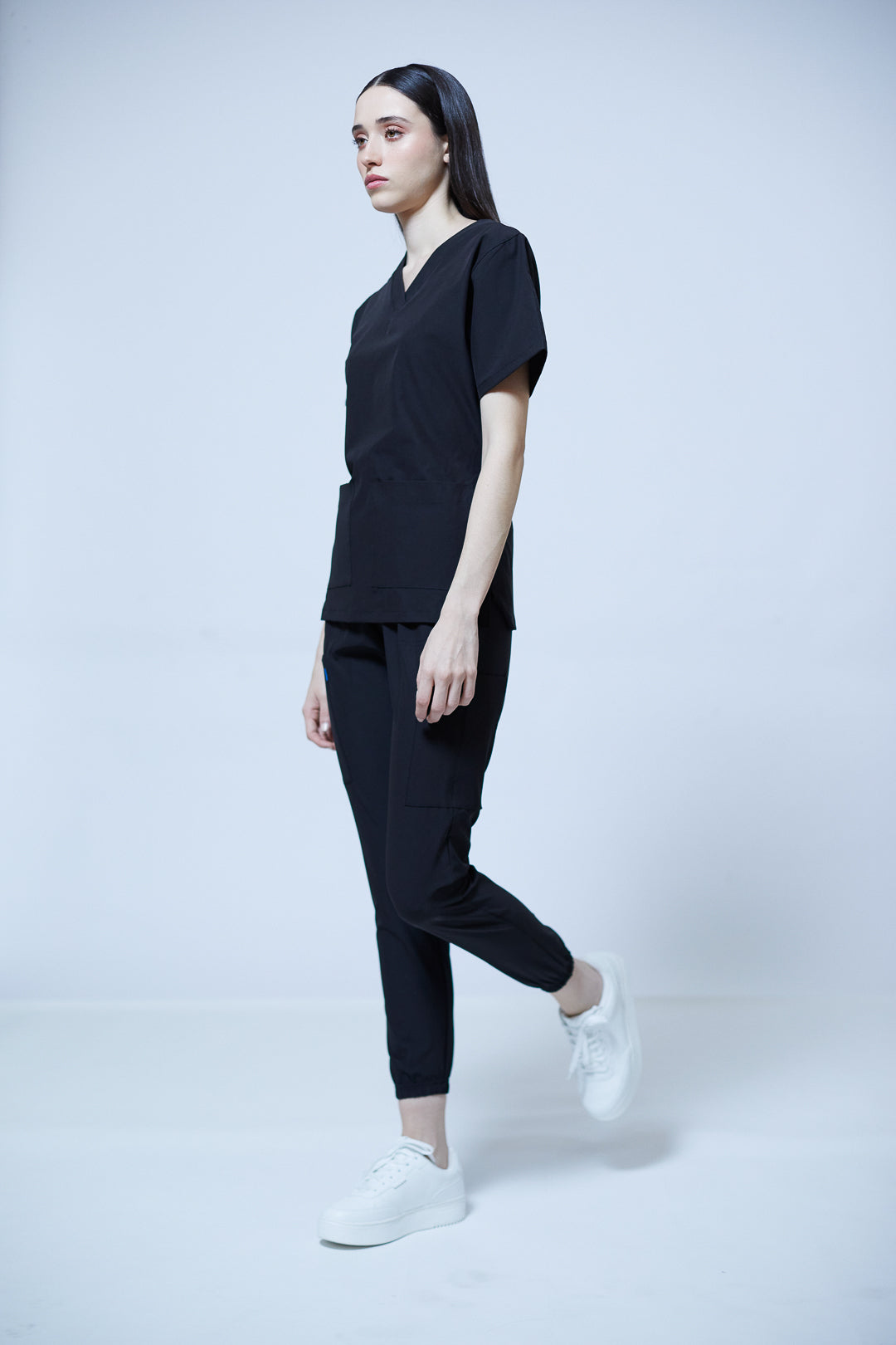 Traje quirúrgico negro | Stretch antifluidos