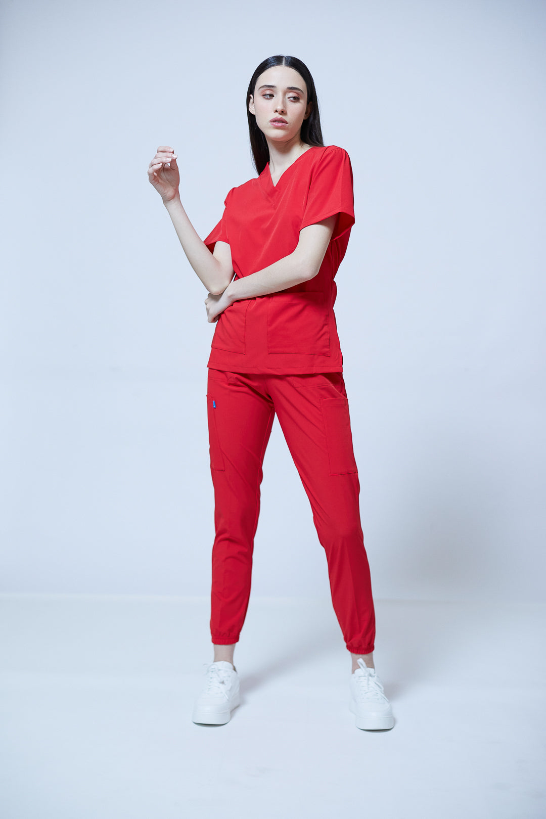 Traje quirúrgico rojo | Stretch antifluidos
