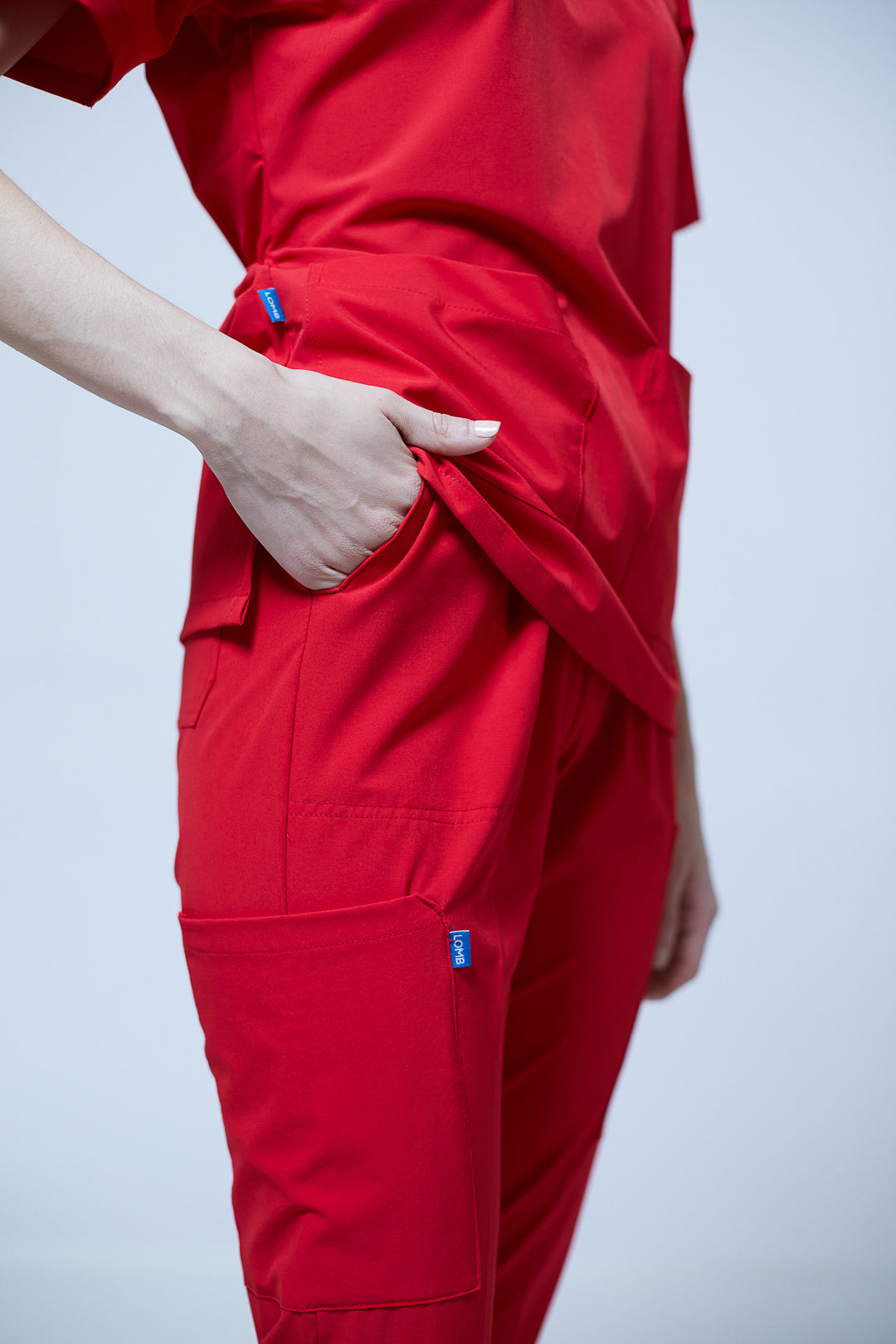 Traje quirúrgico rojo | Stretch antifluidos