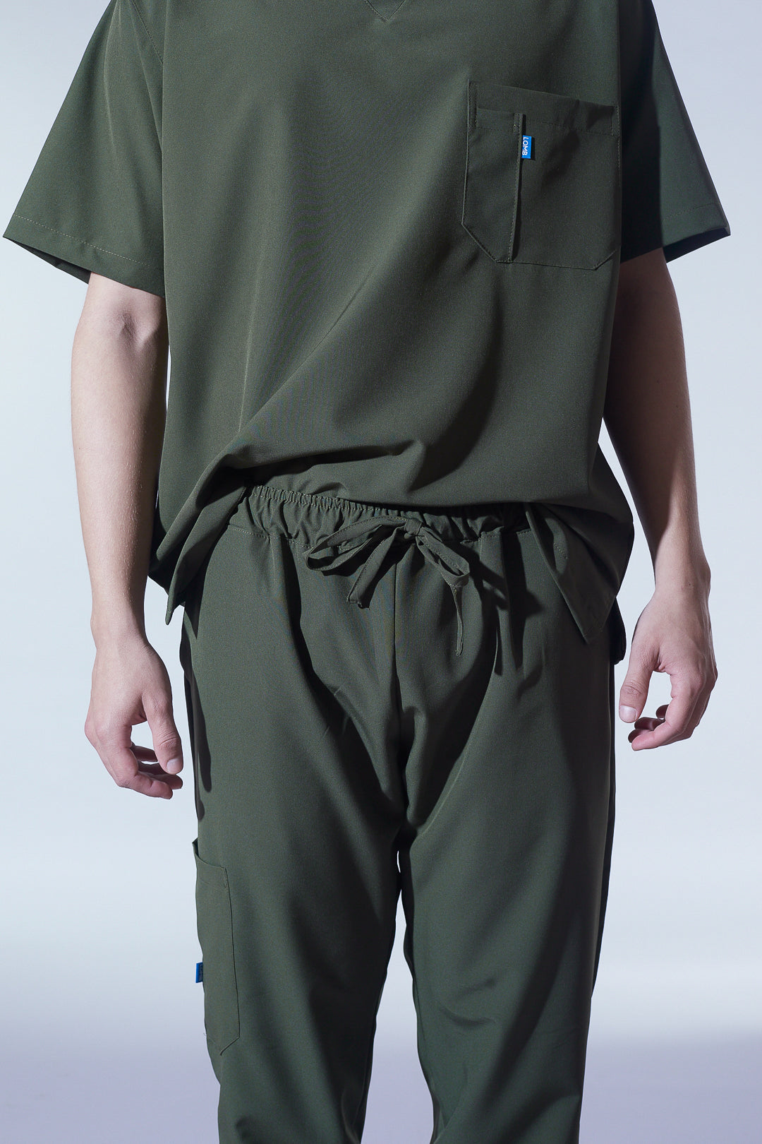 Quirúrgico verde militar | Stretch antifluidos hombre