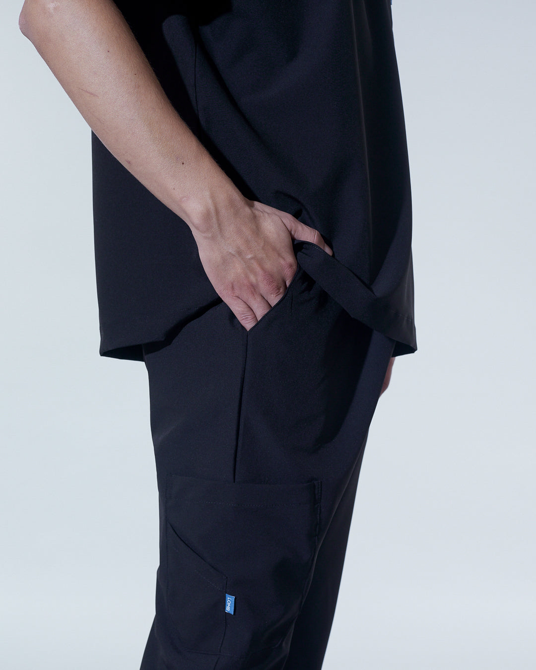 Uniforme negro | Stretch antifluidos hombre