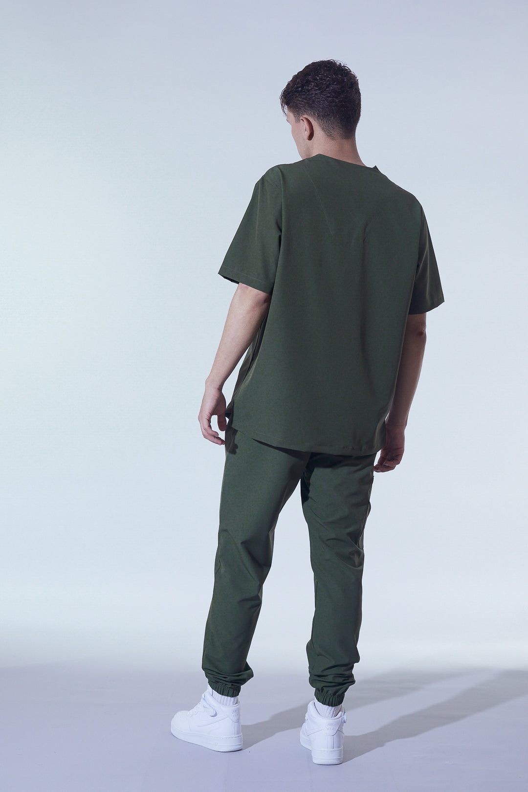 Quirúrgico verde militar | Stretch antifluidos hombre